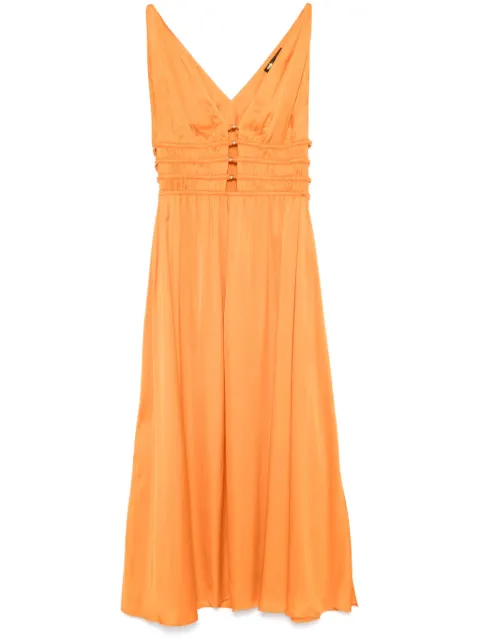 Maje V-neck midi dress