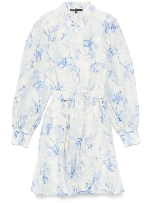 Robe courte à fleurs - Maje - Modalova