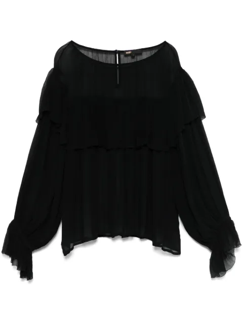 Maje semi-sheer blouse