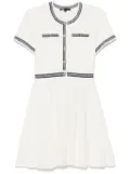 Maje pleated mini dress - White