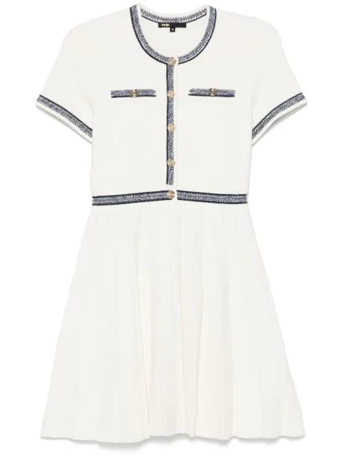 Robe courte à design plissée - Maje - Modalova