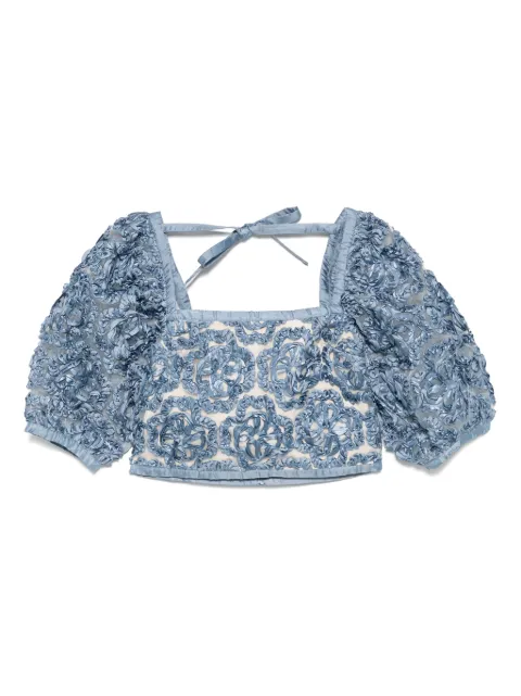 Maje floral organza top