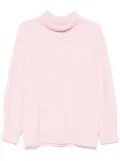 Maje roll-neck wool-cashmere jumper - Pink