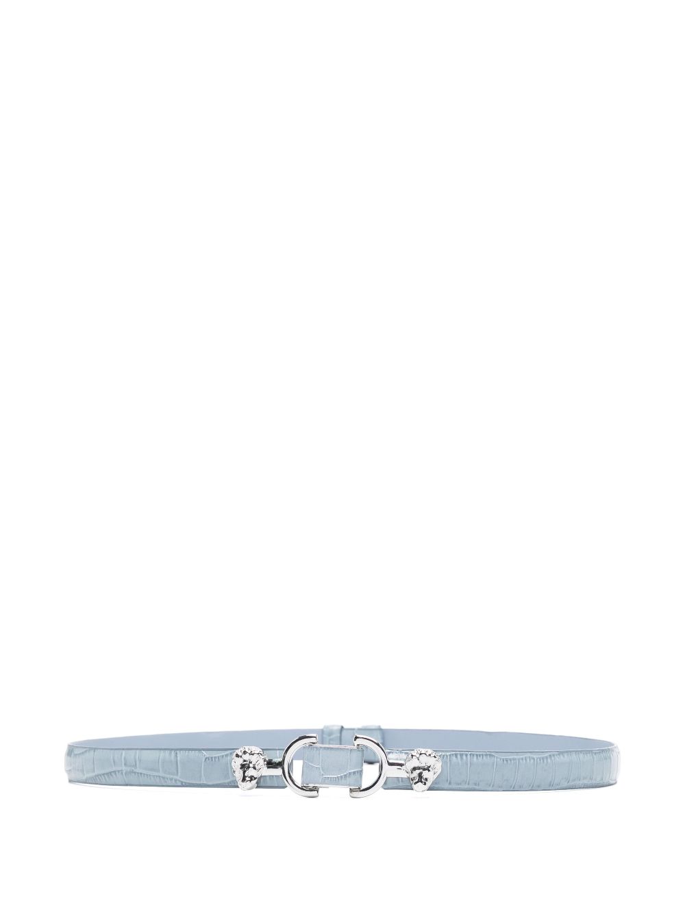 Maje lion-bit leather belt - Blue