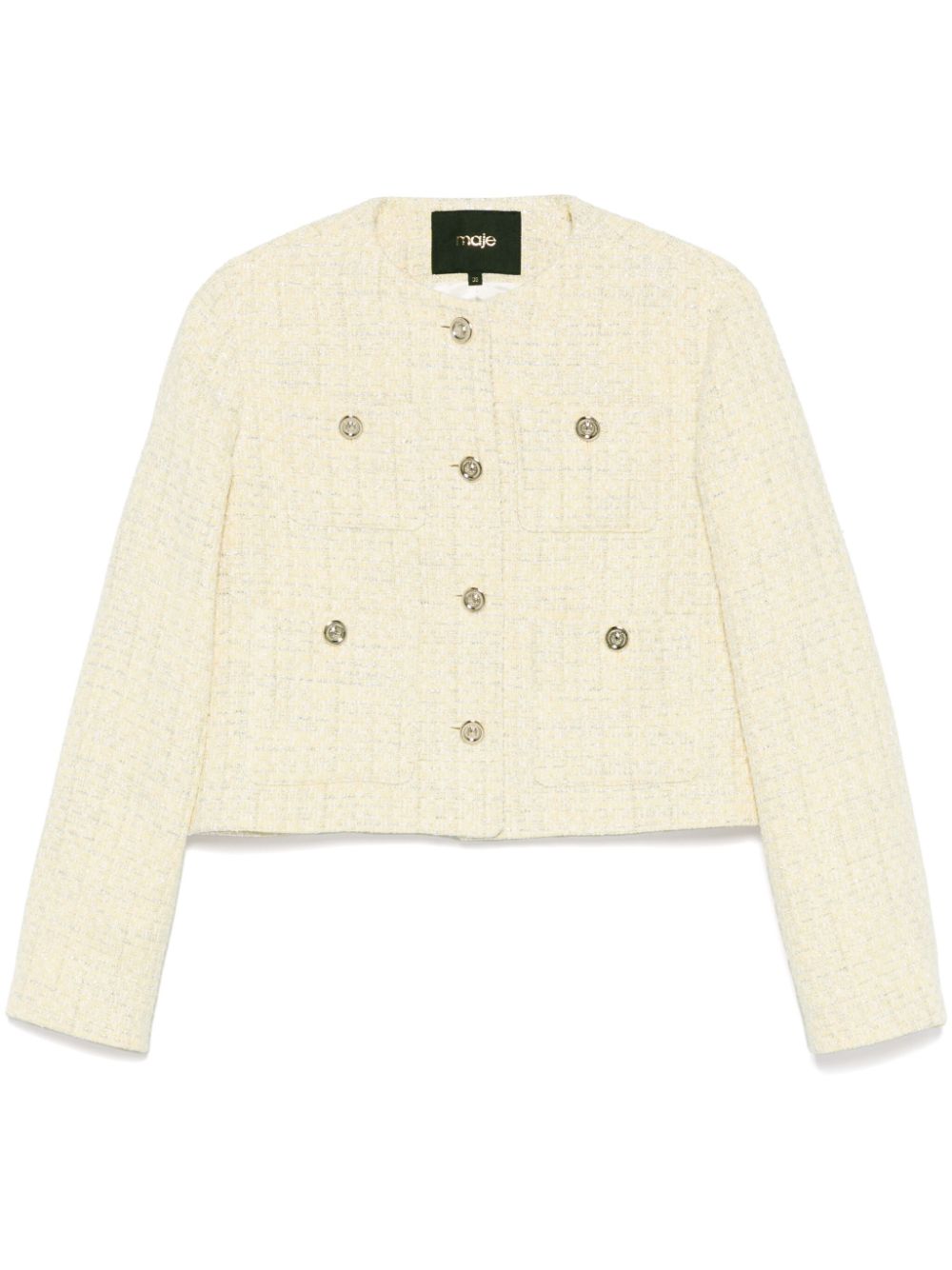 Maje tweed jacket - Yellow