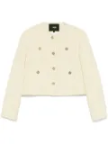 Maje tweed jacket - Yellow