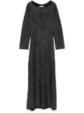 Maje rhinestoned maxi dress - Black