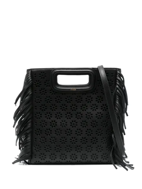 Maje tote de piel M con perforaciones
