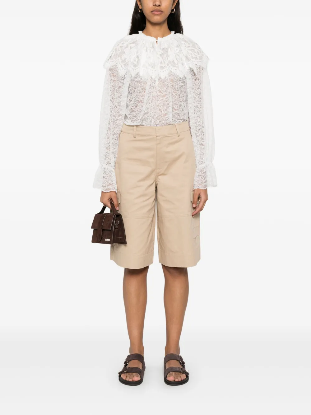 Maje cotton cargo shorts | Knee-Length Shorts | Image 2