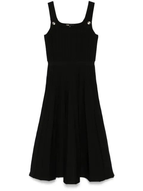Maje vestido midi tejido de canalé