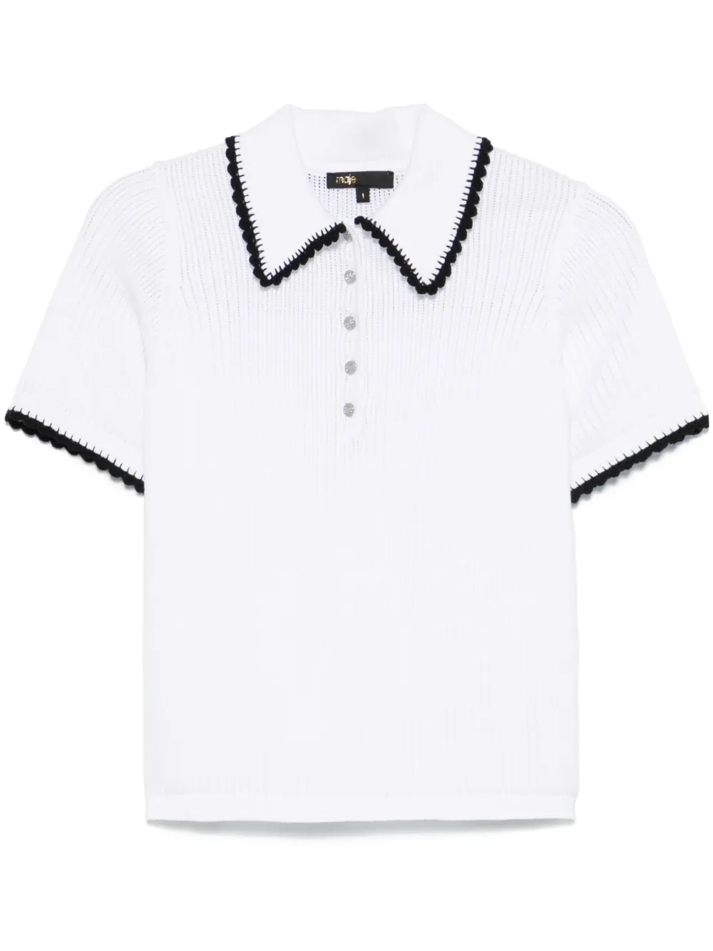 knitted polo top