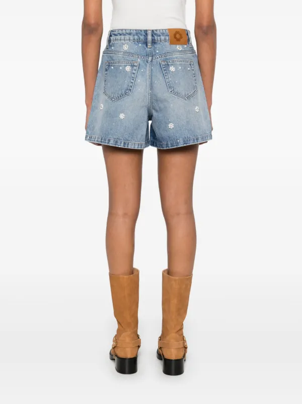 メメ様 Maje Denim Shorts | Blue | FARFETCH