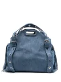 Maje denim shoulder bag - Blue