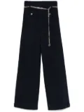 Maje chain-belt trousers - Blue