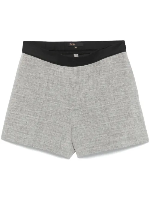 Maje short à pinces - Gris - Maje - Modalova