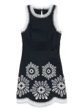Maje embroidered mini dress - Blue