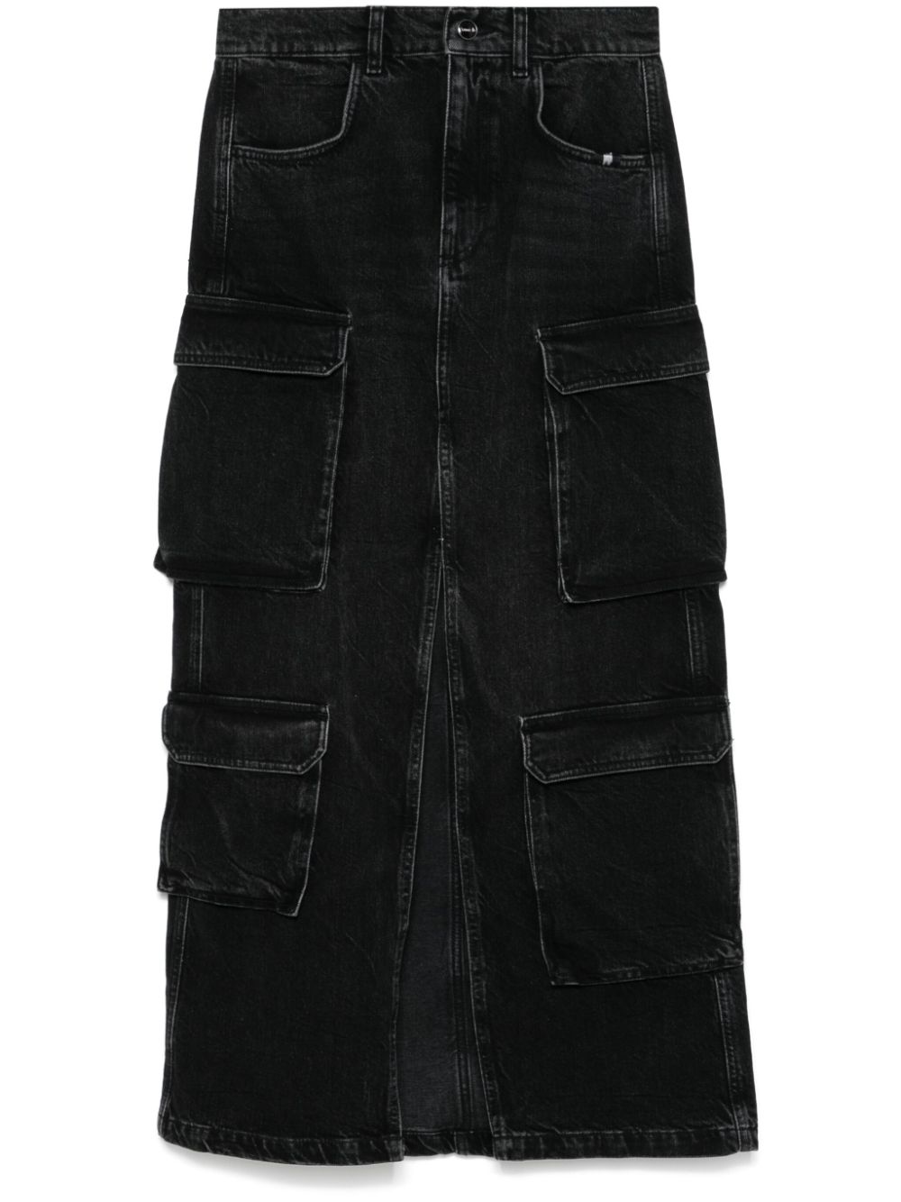 AMISH Kombat maxi skirt - Black