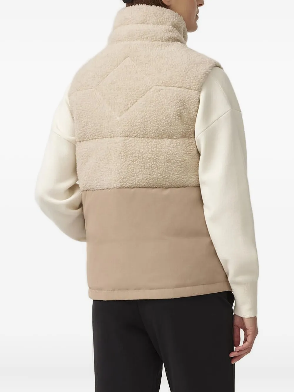Canada Goose Elora Quilted Shell And Fleece Gilet In Brown