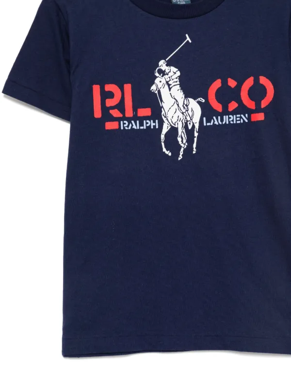 POLO RALPH LAUREN KIDS logo-print T-shirt Blue FARFETCH ID
