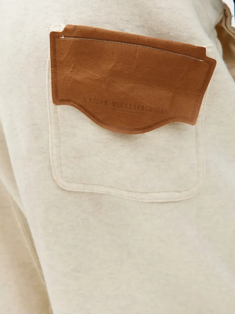 Maison MIHARA YASUHIRO Trainingsbroek met logopatch Beige