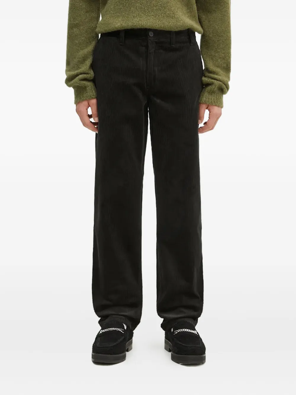Norse Projects corduroy trousers | Green | Image 1