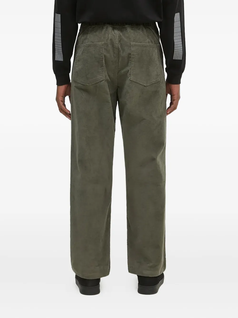 Norse Projects Elastic-waist Corduroy Trousers In Green