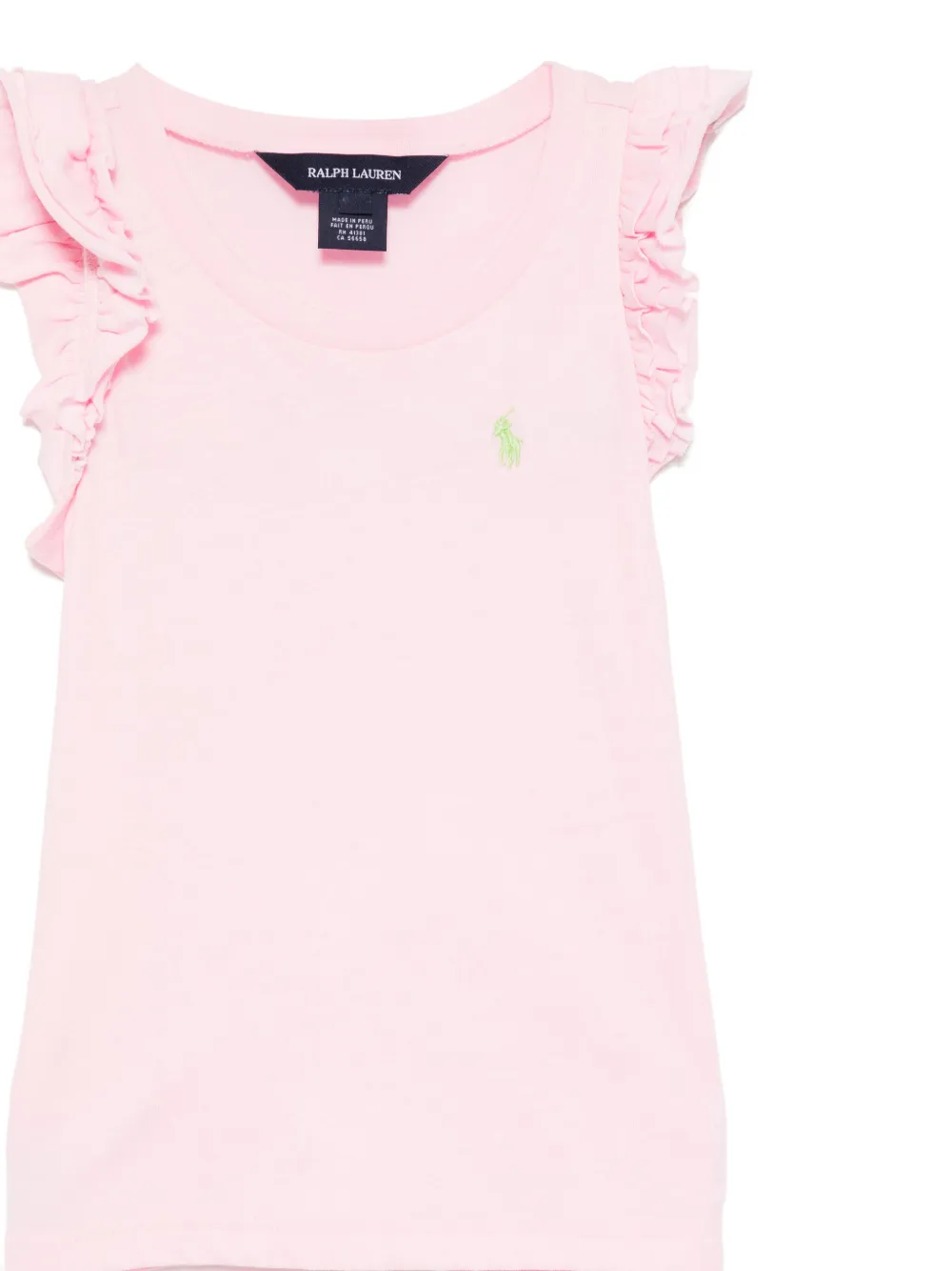 POLO RALPH LAUREN KIDS T-shirt met fladdermouwen Roze