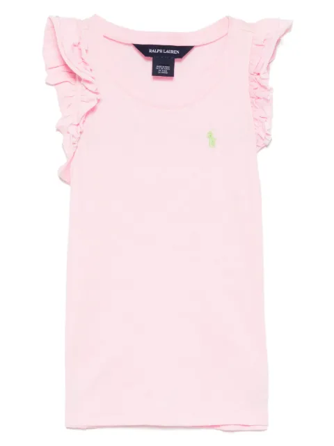 POLO RALPH LAUREN KIDS flutter sleeves T-shirt