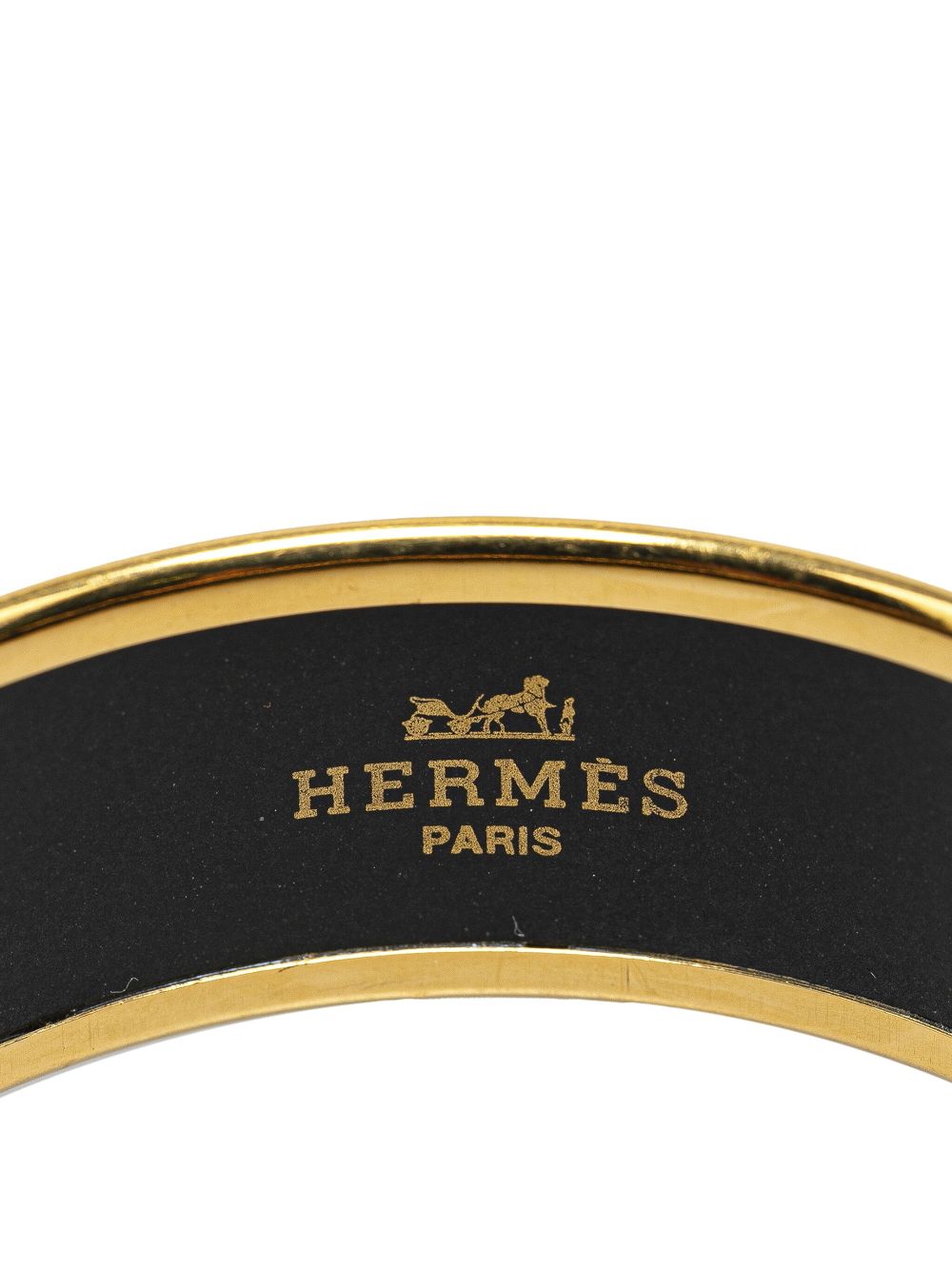 Hermes 20th Century Extra Wide Grand Apparat Enamel Bangle 62 costume bracelet Women