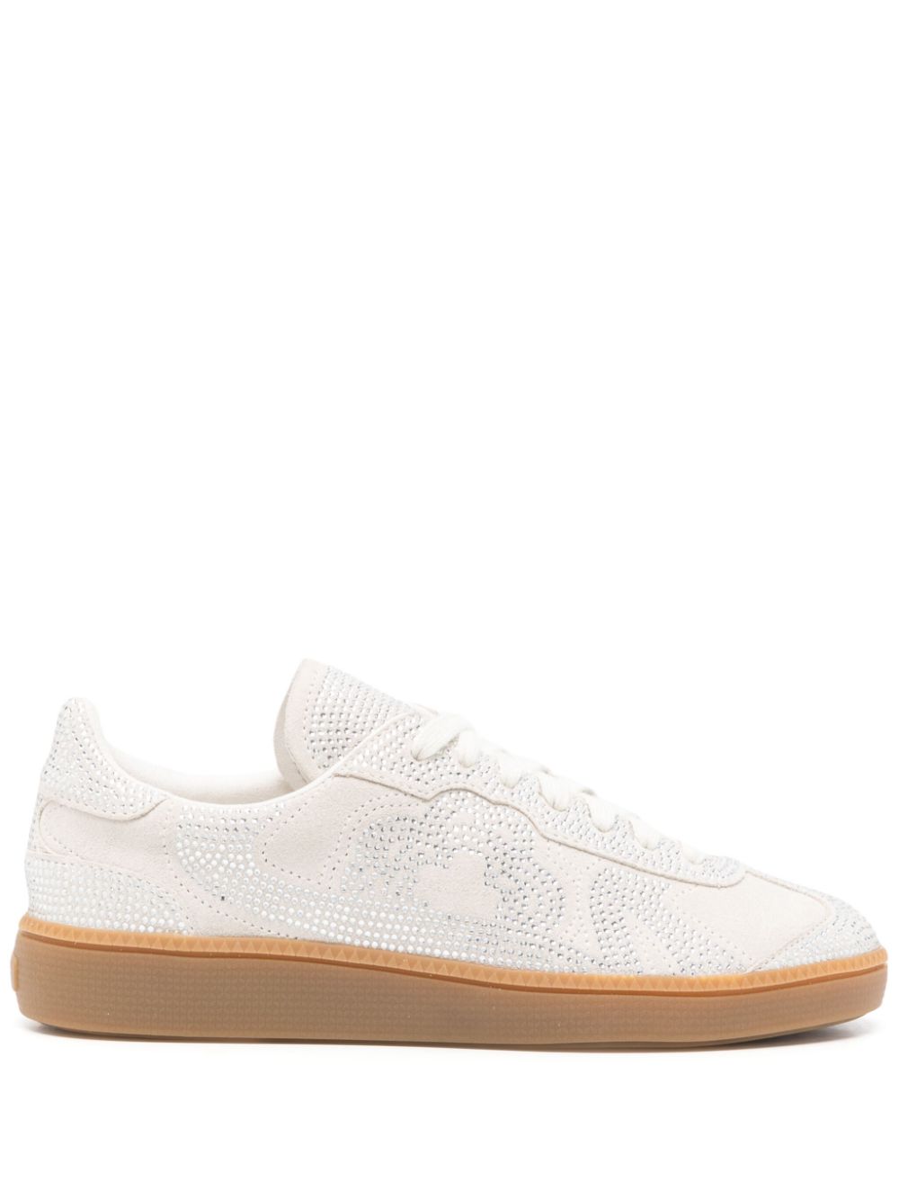 Maje Sneakers verfraaid met stras Beige