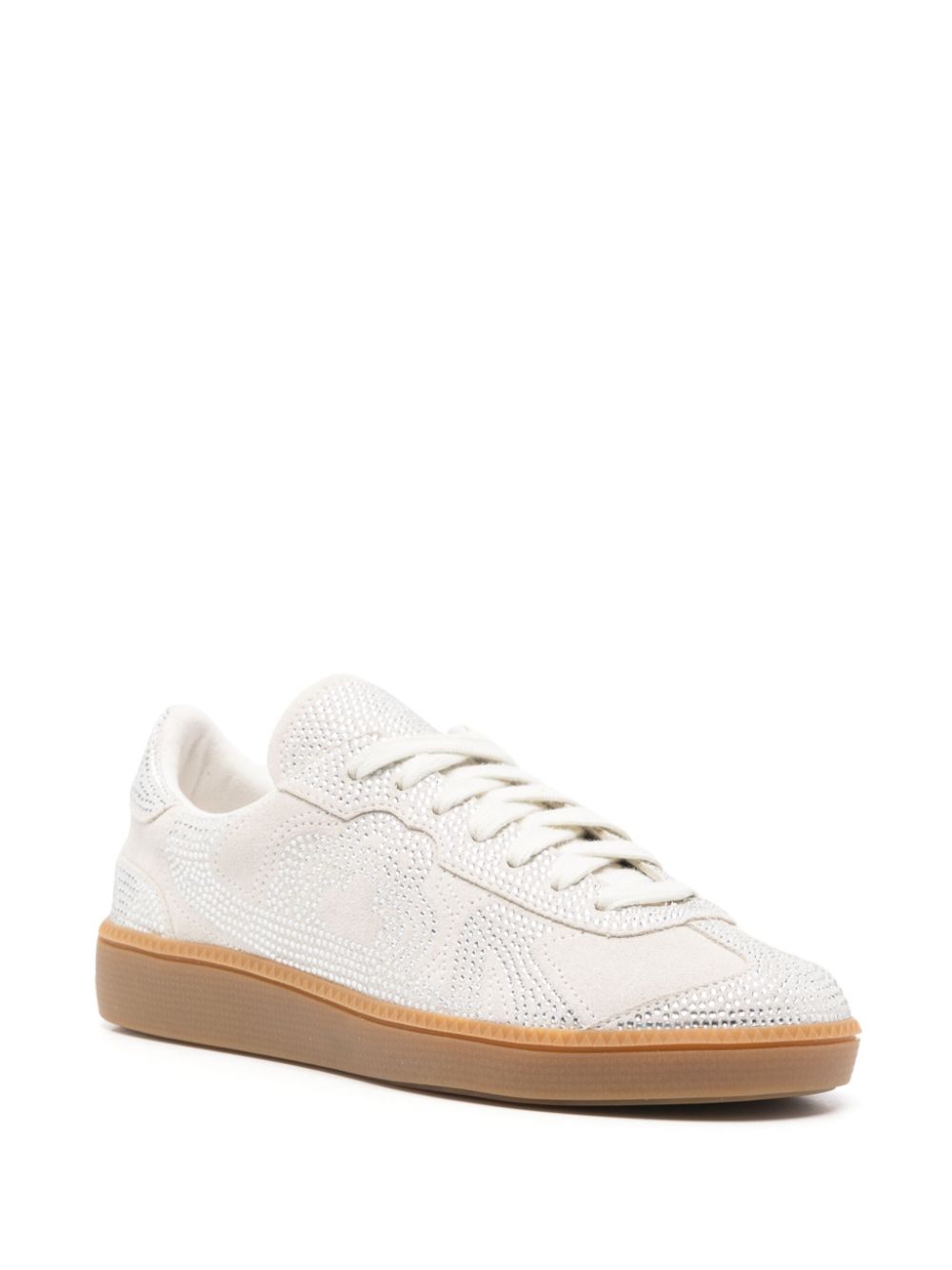 Maje Sneakers verfraaid met kristallen - Beige