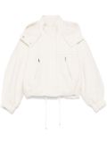 Maje tweed puffer jacket - White