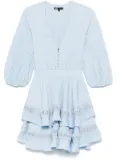 Maje peplum-hem mini dress - Blue