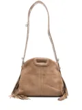 Maje mini Miss M suede bag - Brown