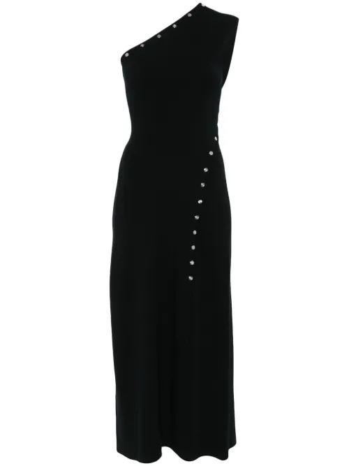 Robe longue en maille à design asymétrique - Maje - Modalova