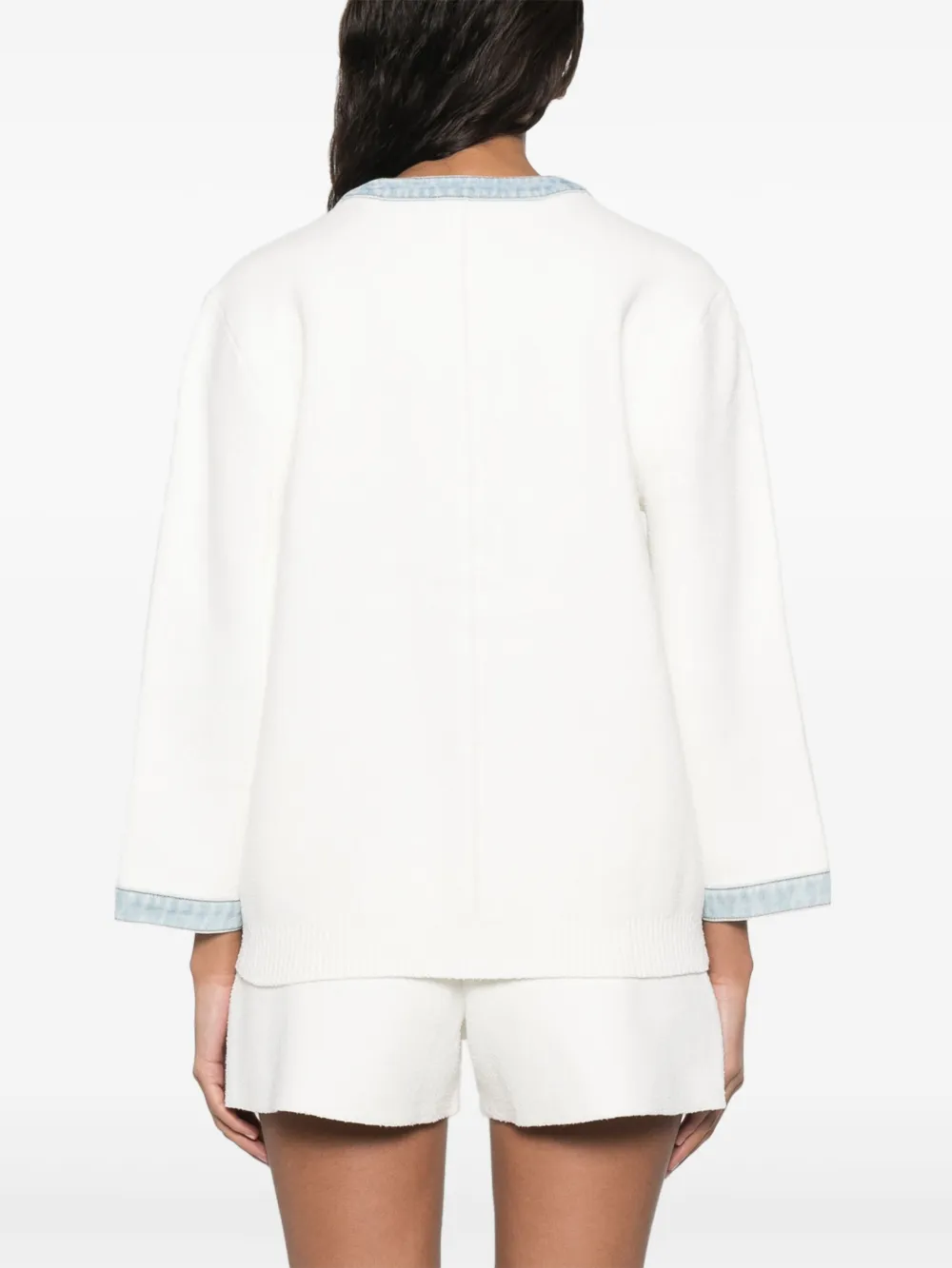 Maje Bouclé vest Wit