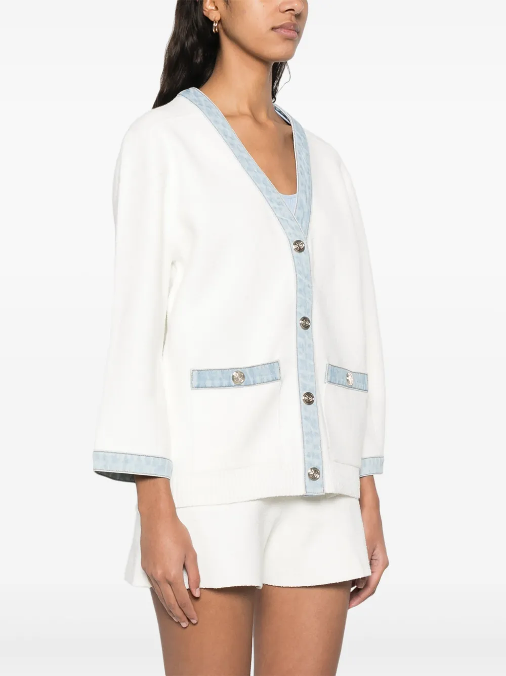 Maje Bouclé vest Wit