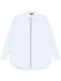 Maje rhinestoned poplin shirt - Blue