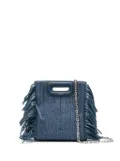 Maje crystal-embellished mini bag - Blue