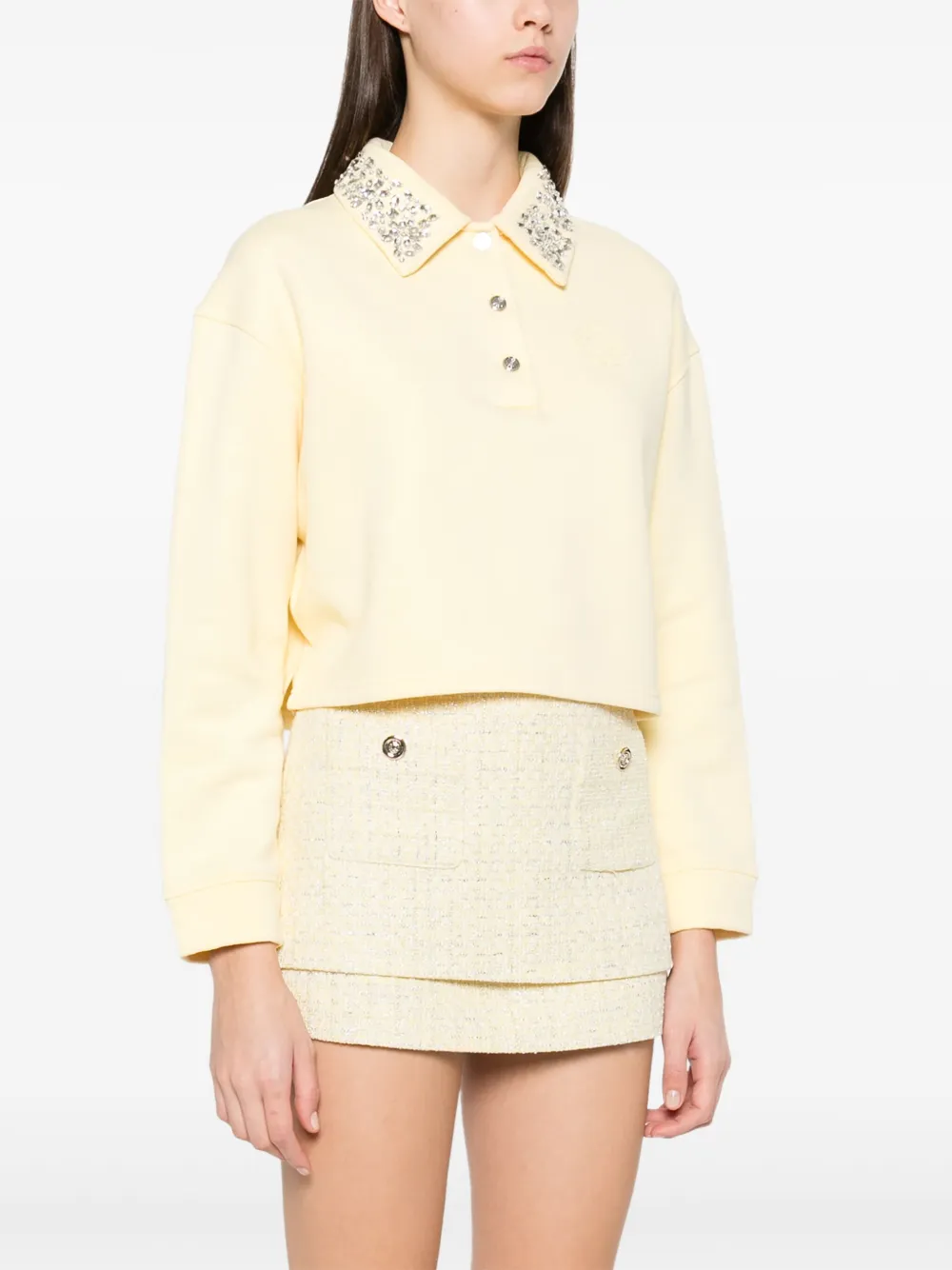 Maje Polotop met stras Geel
