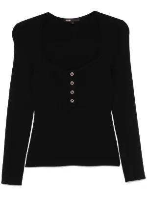 ❤️人気新作 新品 maje ニットTシャツ Maje ウィメンズ Tシャツ通販 - FARFETCH