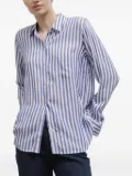 Rails Wren stripe long-sleeve shirt - Blue