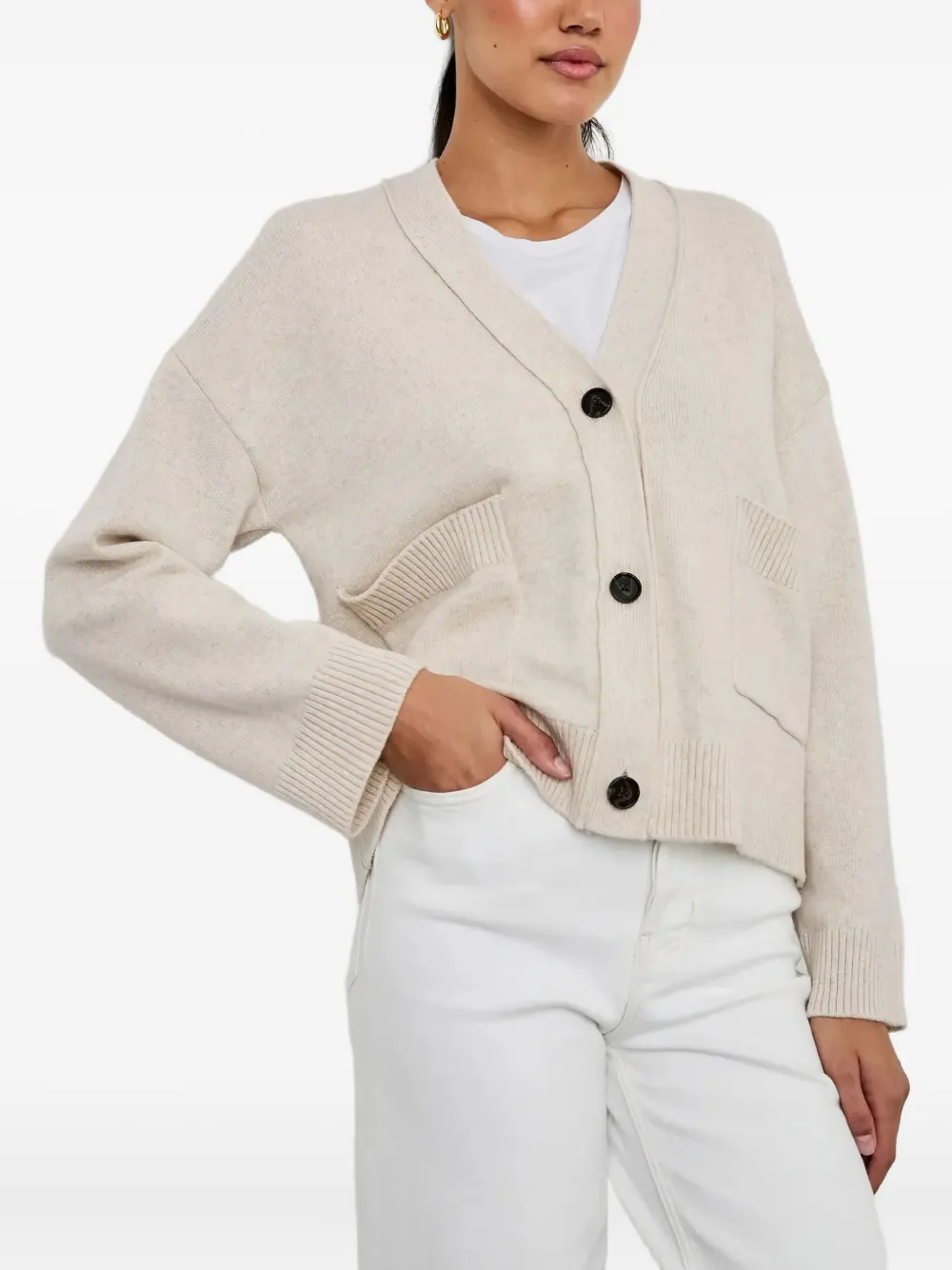 Rails v-neck cardigan | Neutrals | Image 1