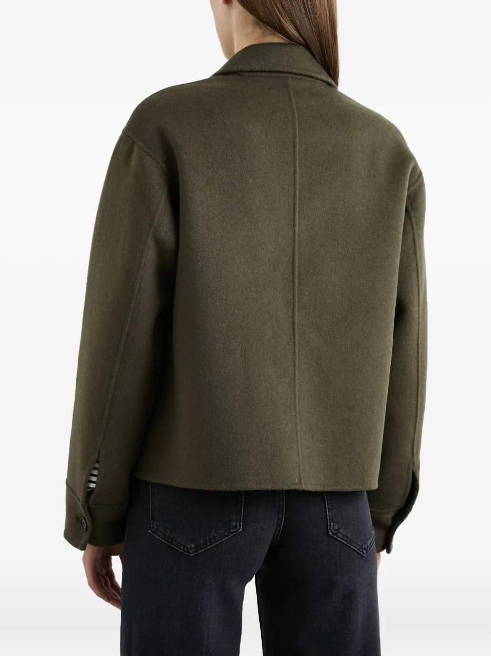 Rails Button-fastening Flap-pocket Jacket In Green