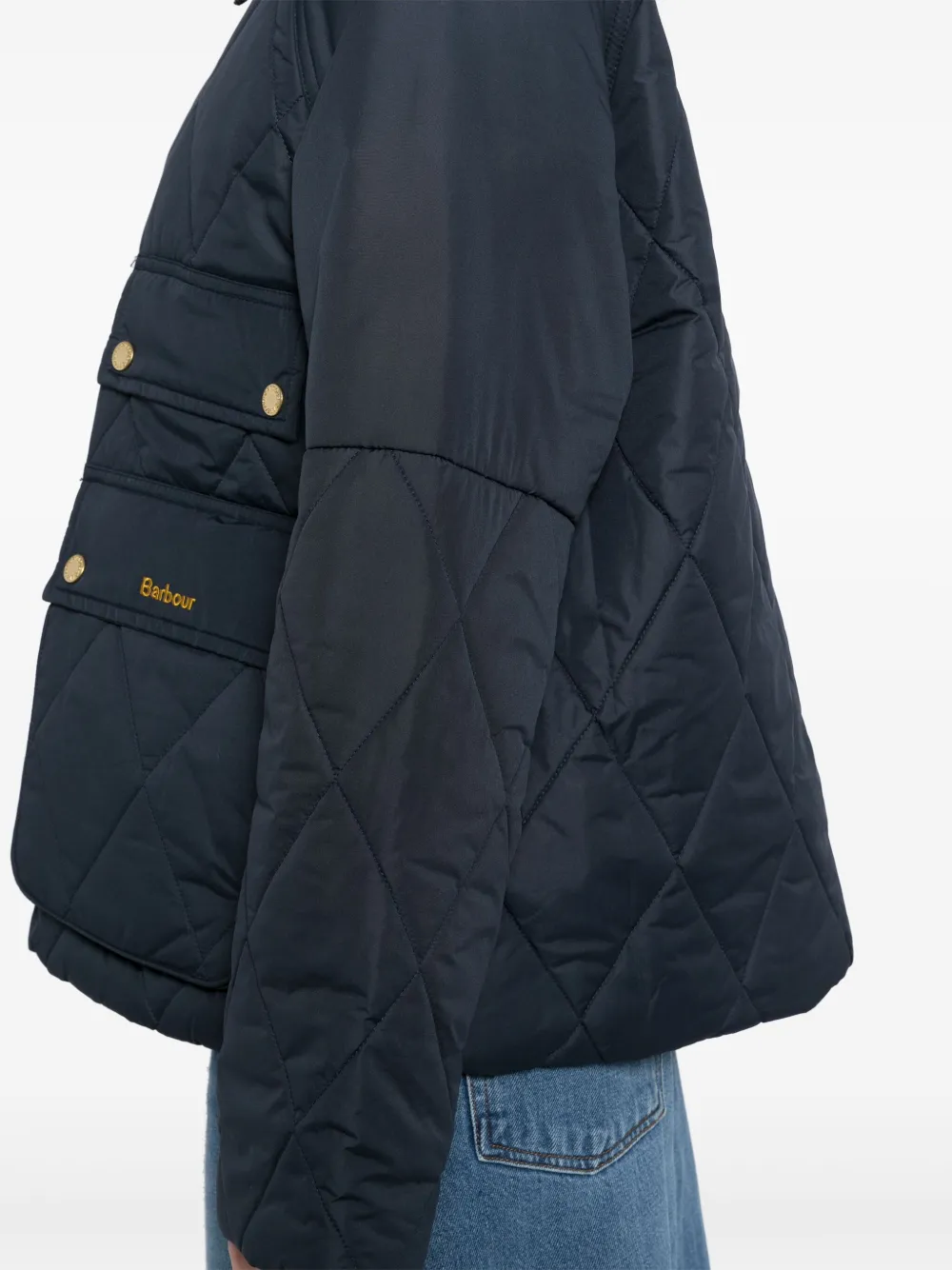 Barbour Nilby Quilted Jacket In Blue