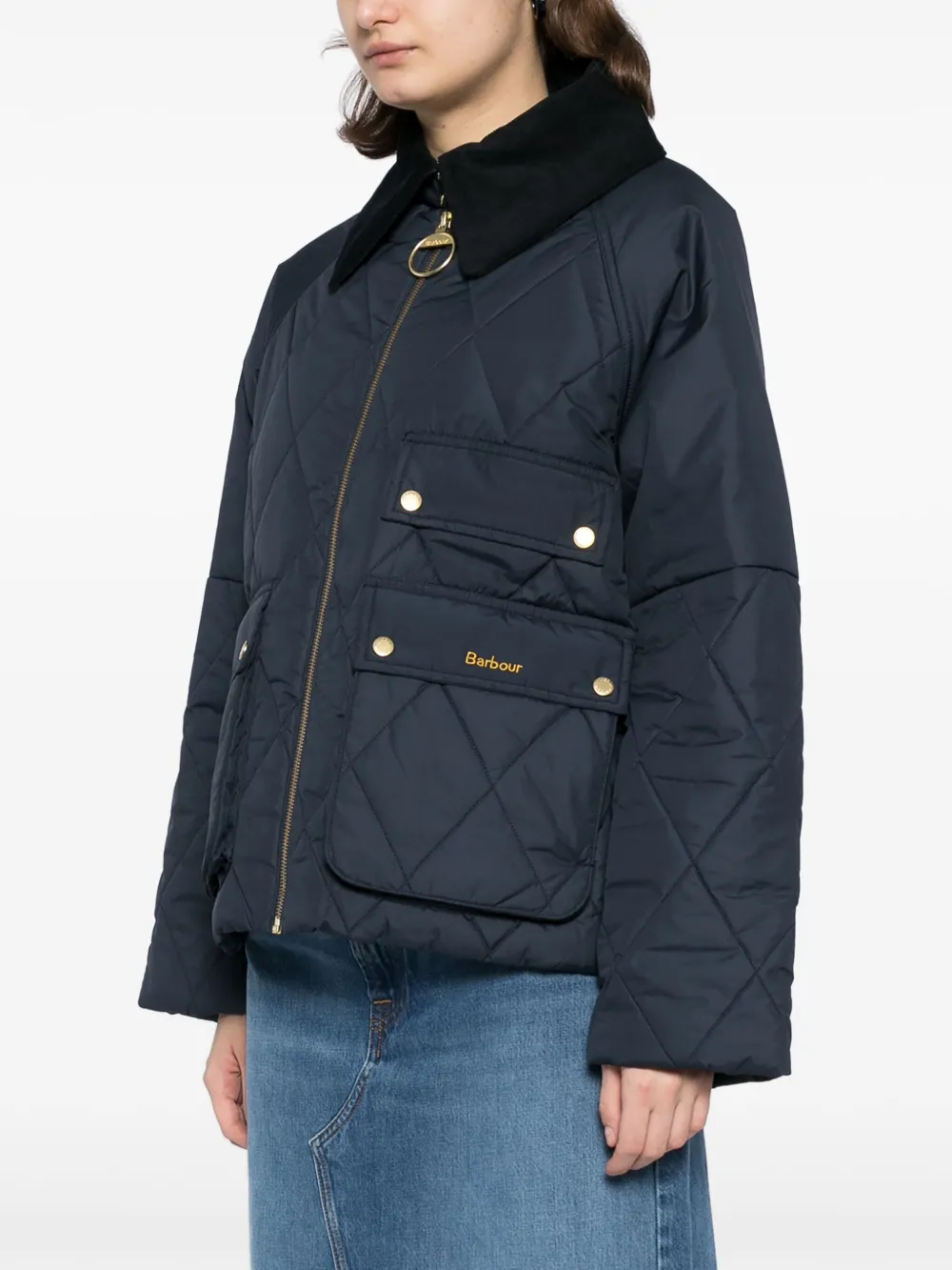 Barbour Nilby Quilted Jacket In Blue