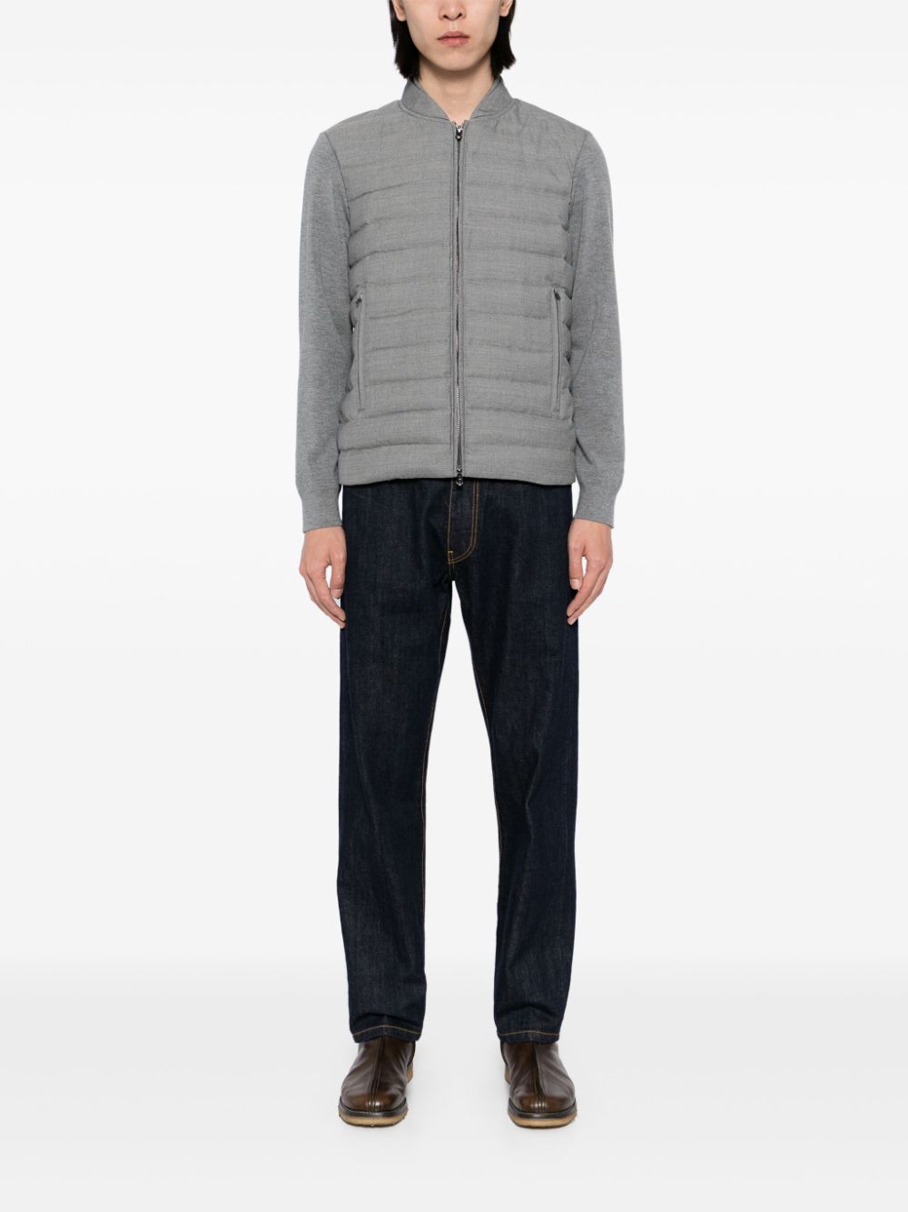 Emporio Armani quilted jacket - Grijs