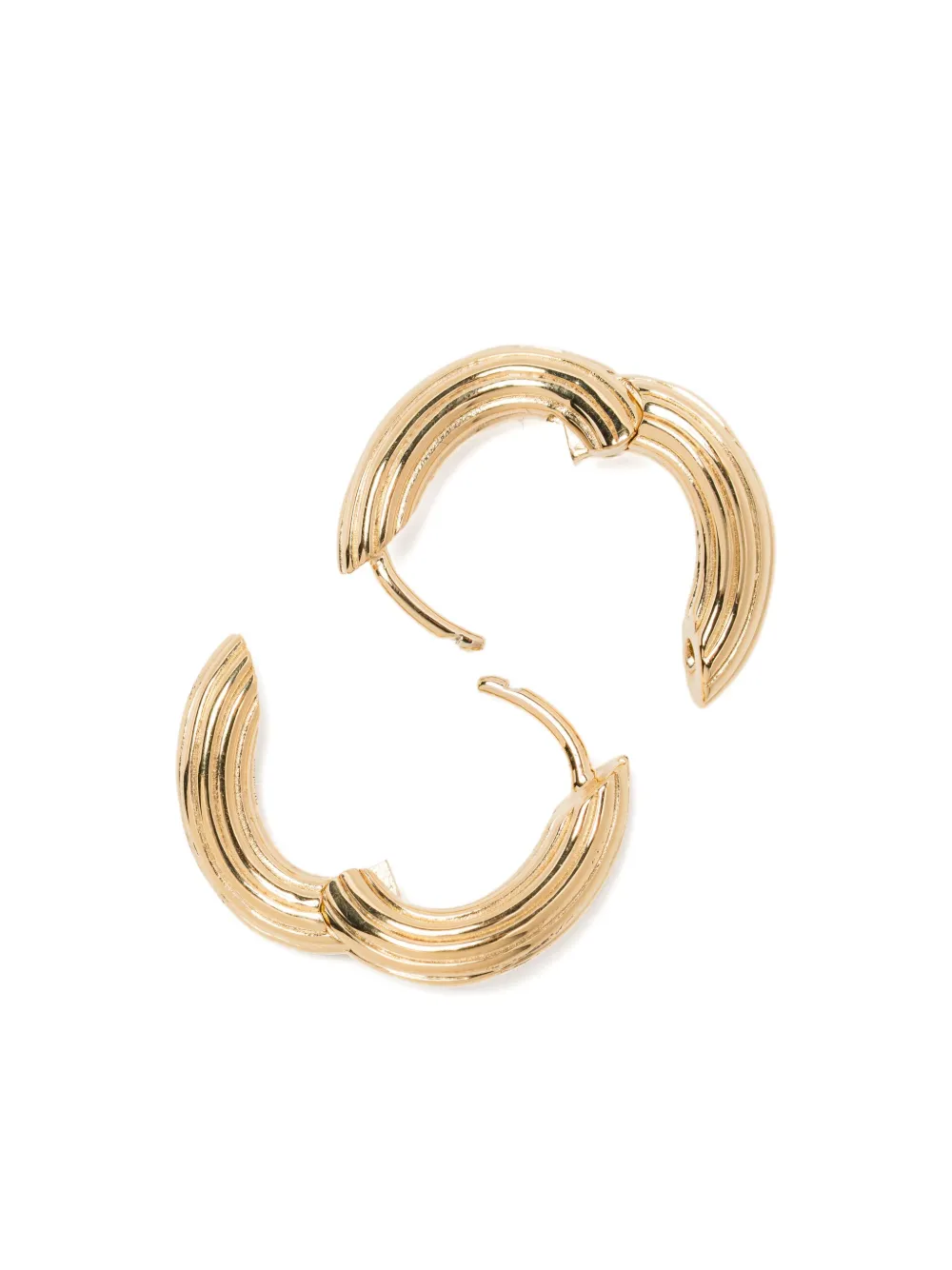  Otiumberg Twisted Ridge Hoops - Gold 