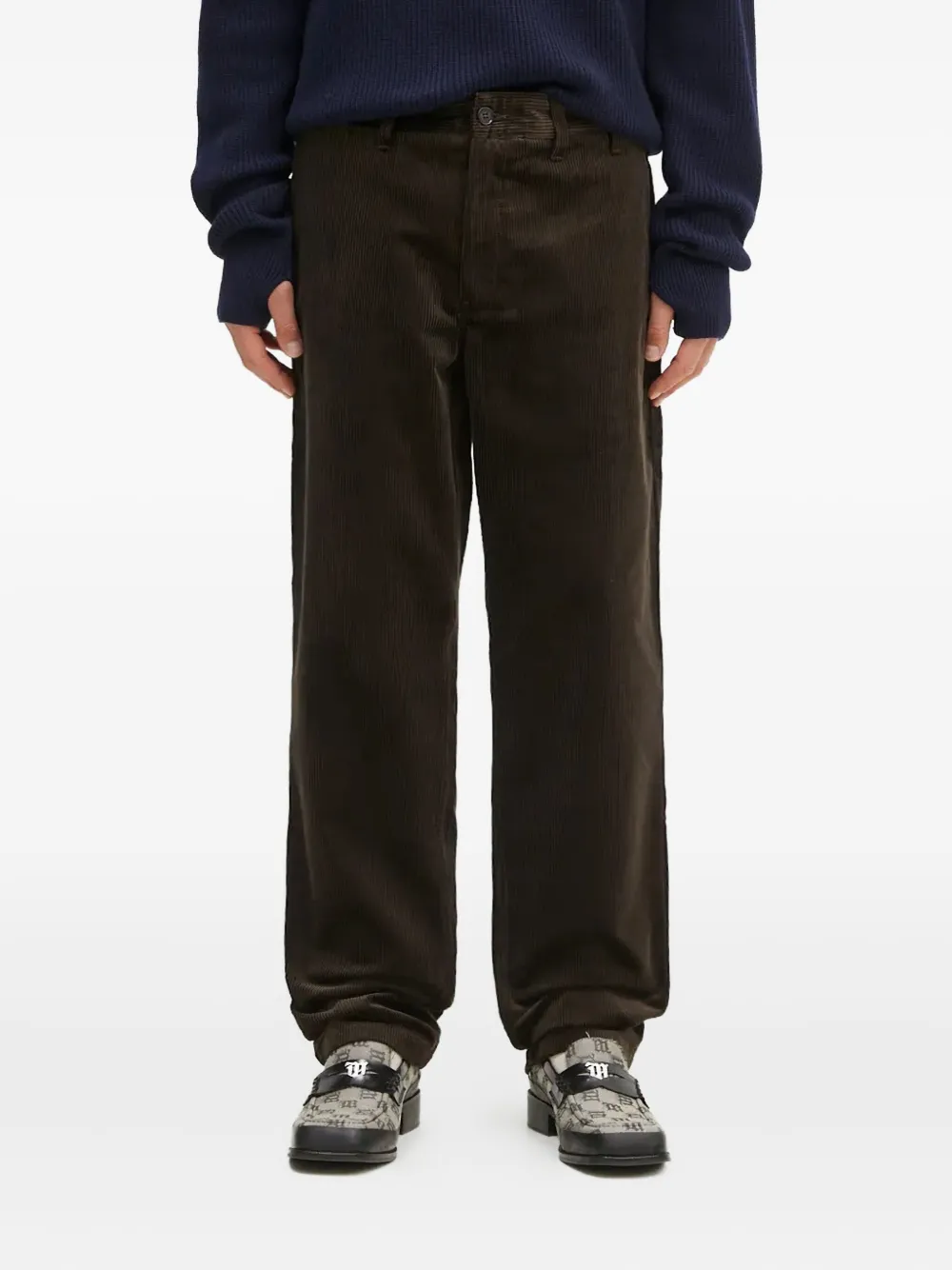 Norse Projects corduroy cotton trousers | Green | Image 1