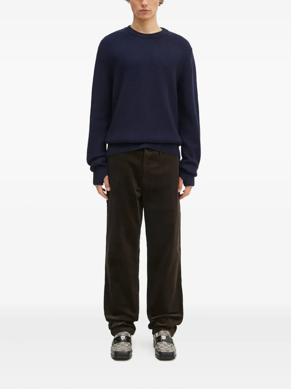 Norse Projects Ribfluwelen broek - Groen